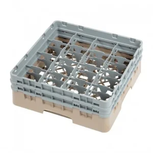 Cambro Gläserspülkorb Beige Mit 16 Fächern Max Glashöhe 13,3cm. Dieser Gläserspülkorb Bietet 21