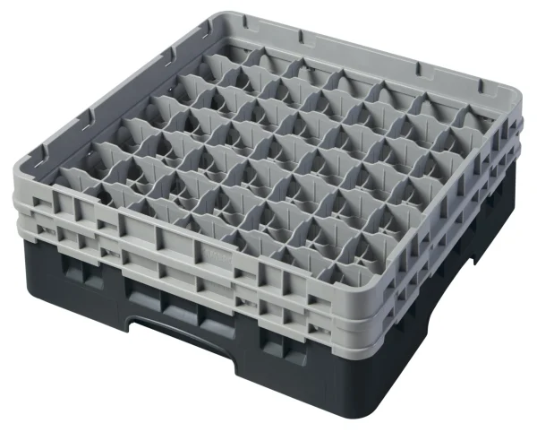 Cambro Camrack® 49-Fächer – Spülkorb Mit 2 Extender 500 X 500 X 184 Mm, 1 Stück Im Karton – 49S434110 1