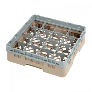 Cambro Gläserspülkorb Beige Mit 16 Fächern Max Glashöhe 9,2cm. Dieser Gläserspülkorb Bietet 21