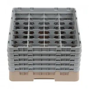 Cambro Gläserspülkorb Beige Mit 36 Fächern Max Glashöhe 25,7cm. Dieser Gläserspülkorb Bietet 15