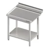 Stalgast Edelstahl Ablauftisch Mit Grundboden, 1100 Mm Breit, Anbauseite Links 23