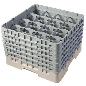 Gastronoble Cambro Gläserspülkorb Beige Mit 49 Fächern Max Glashöhe 29,8cm 15