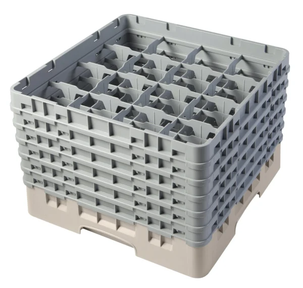 Gastronoble Cambro Gläserspülkorb Beige Mit 49 Fächern Max Glashöhe 29,8cm 5