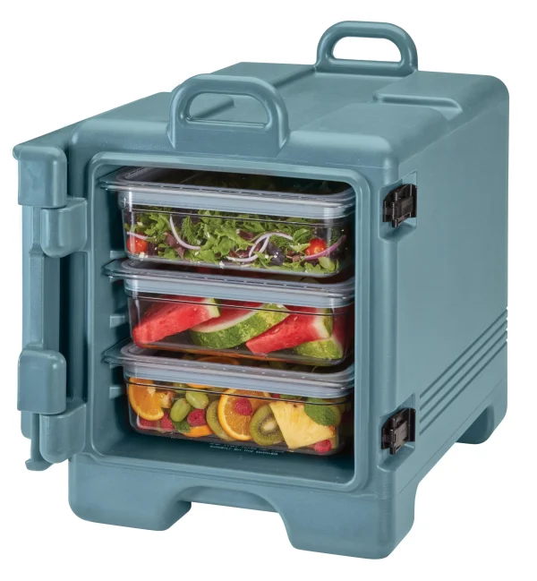 Cambro ULTRA PAN CARRIER® Thermobehälter 34 Liter, Isolierbehälter Für 3x GN1/1-100mm Schalen, Schieferblau, 1 Stück Im Karton – UPC300401 8