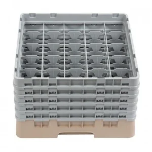 Cambro Gläserspülkorb Beige Mit 36 Fächern Max Glashöhe 21,5cm. Dieser Gläserspülkorb Bietet 21