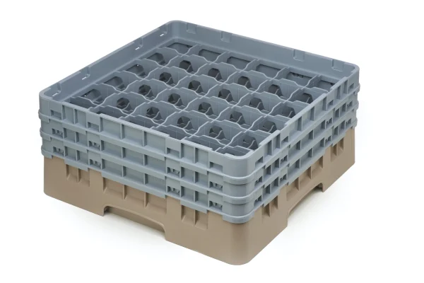 Cambro Gläserspülkorb Beige Mit 36 Fächern Max Glashöhe 17,4cm. Dieser Gläserspülkorb Bietet 6