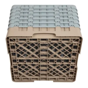 Gastronoble Cambro Gläserspülkorb Beige Mit 49 Fächern Max Glashöhe 29,8cm 19