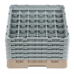 Cambro Gläserspülkorb Beige Mit 25 Fächern Max Glashöhe 21,5cm. Dieser Gläserspülkorb Bietet 21