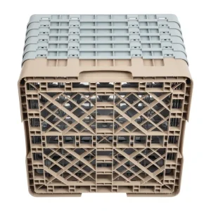 Gastronoble Cambro Gläserspülkorb Beige Mit 25 Fächern Max Glashöhe 29,8cm 19