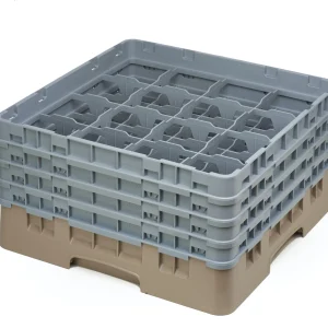 Gastronoble Cambro Gläserspülkorb Beige Mit 25 Fächern Max Glashöhe 21,5cm 15