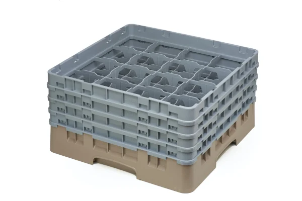 Gastronoble Cambro Gläserspülkorb Beige Mit 25 Fächern Max Glashöhe 21,5cm 5