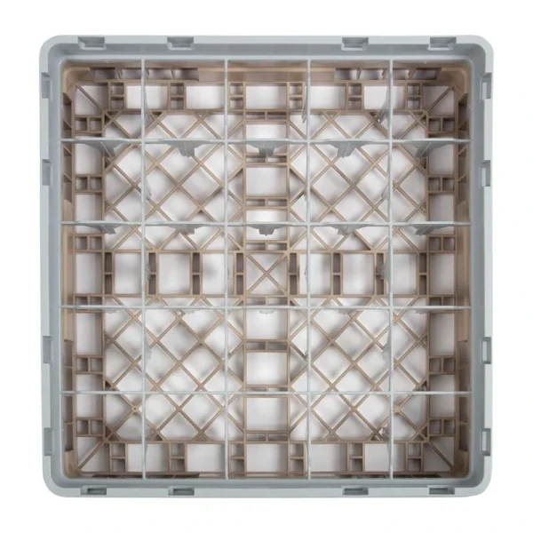 Gastronoble Cambro Gläserspülkorb Beige Mit 25 Fächern Max Glashöhe 9,2cm 8
