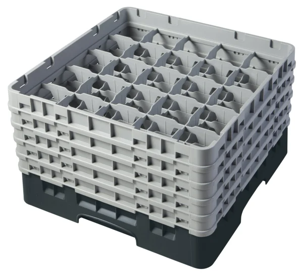 Cambro Camrack® 25-Fächer – Spülkorb Mit 5 Extender 500 X 500 X 308 Mm, 1 Stück Im Karton – 25S958110 1